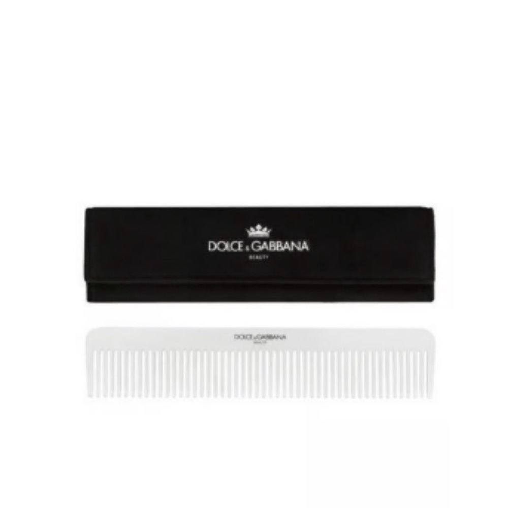 Dolce and gabbana men stainless steel special Edition comb new in Suede case